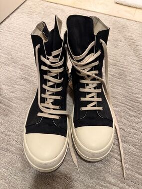 son Rick Owens DRKSHDW high top sneakers
